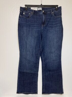 Seven7 Women's High Rise Regular Fit Bootcut Stretch Denim Jeans, Plus Size 20W